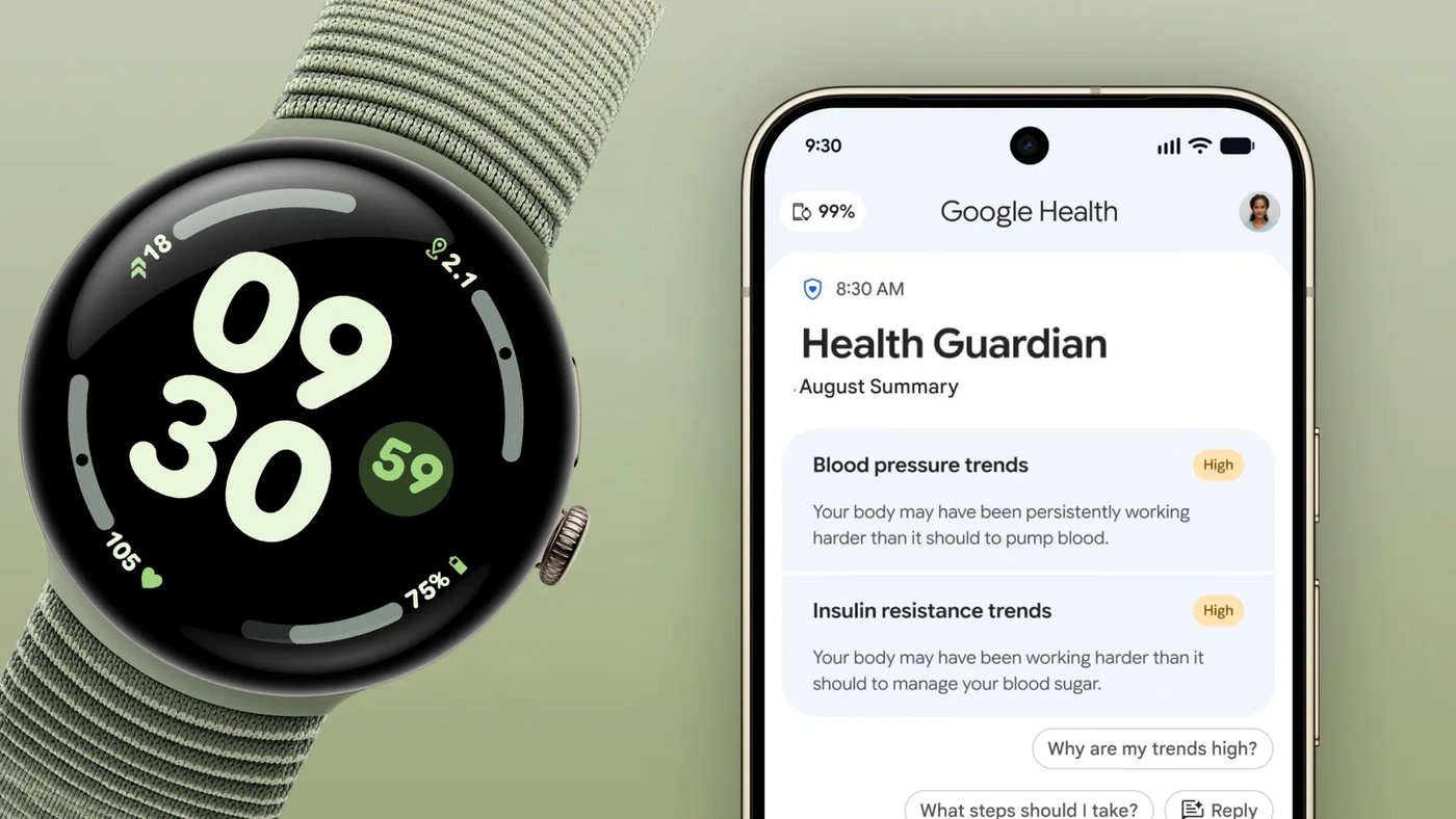 Google розширює моніторинг здоров'я на Pixel Watch 3, 4 та 5